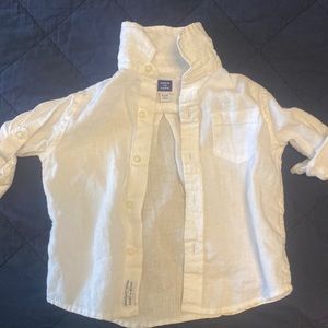 Janie & Jack boys linen top